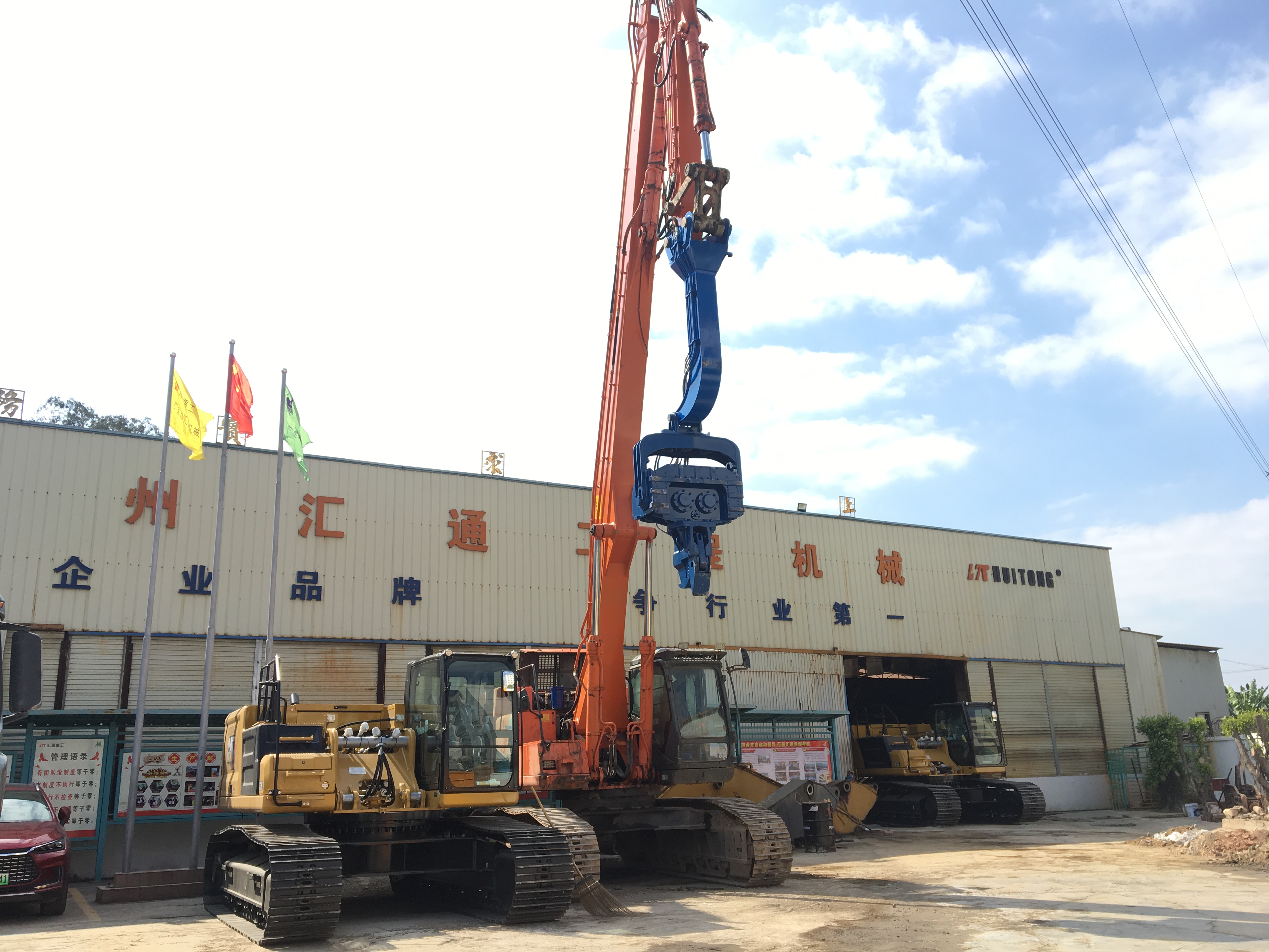 挖掘機打樁臂、打樁臂、挖掘機打樁臂廠家