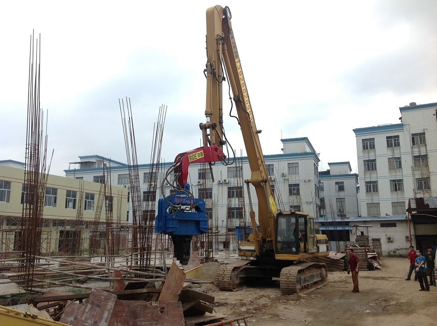 挖掘機(jī)打樁臂、打樁臂、打樁錘、挖掘機(jī)打樁臂廠家