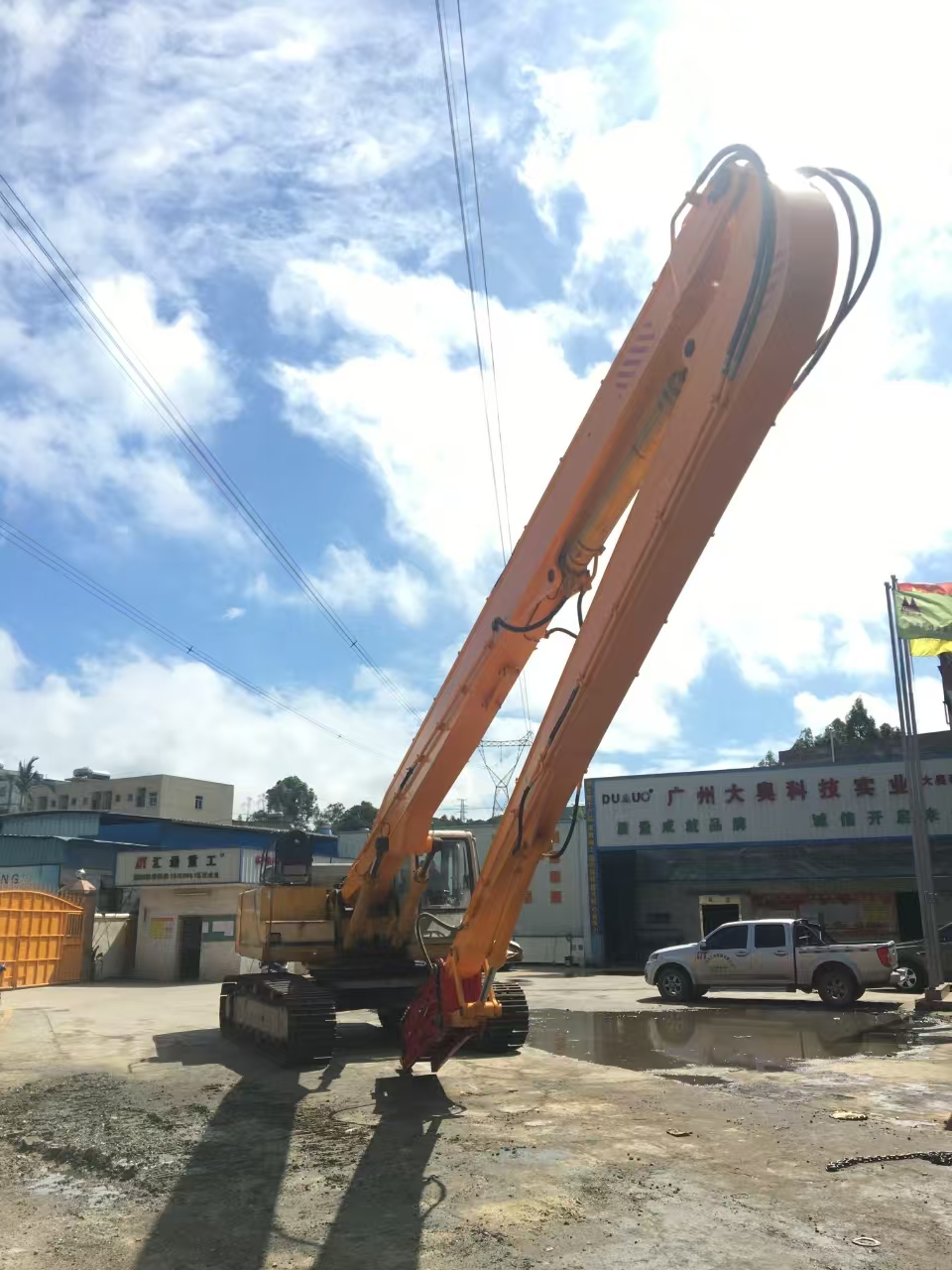 挖掘機(jī)打樁臂、打樁臂、打樁錘、挖掘機(jī)打樁臂廠家