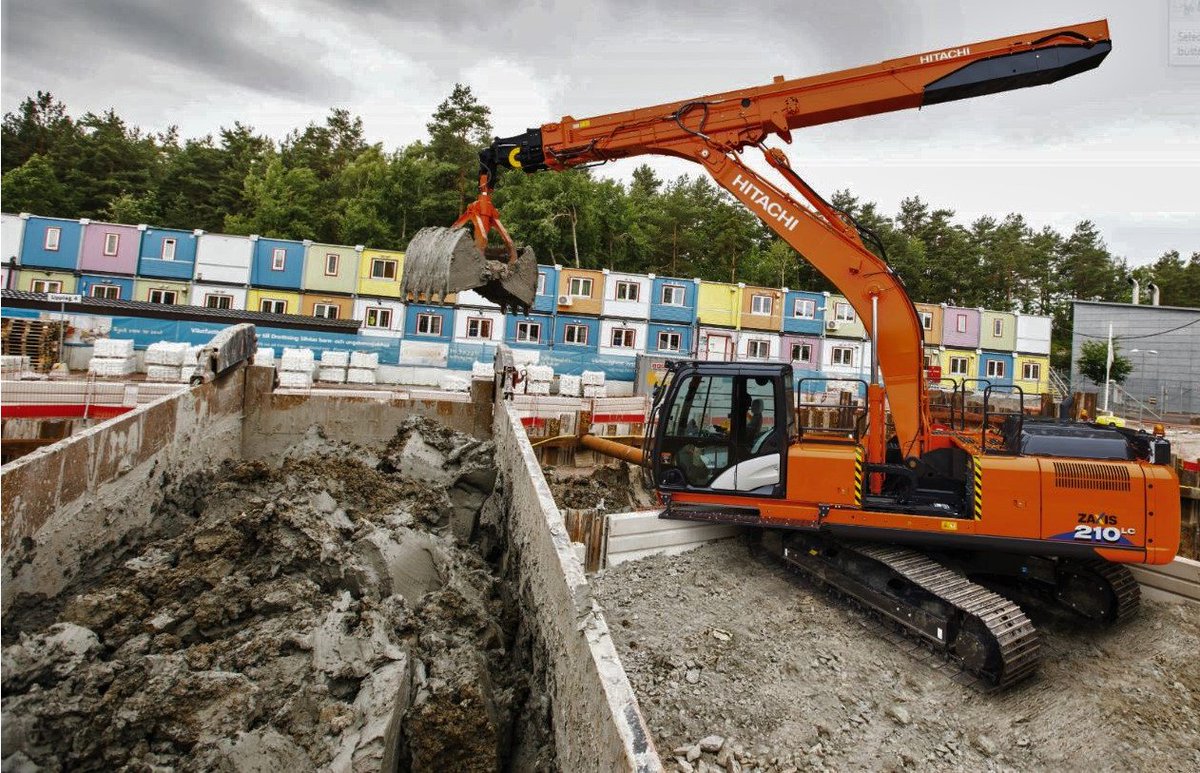 挖掘機伸縮臂，伸縮臂